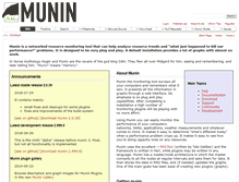 Tablet Screenshot of munin-monitoring.org